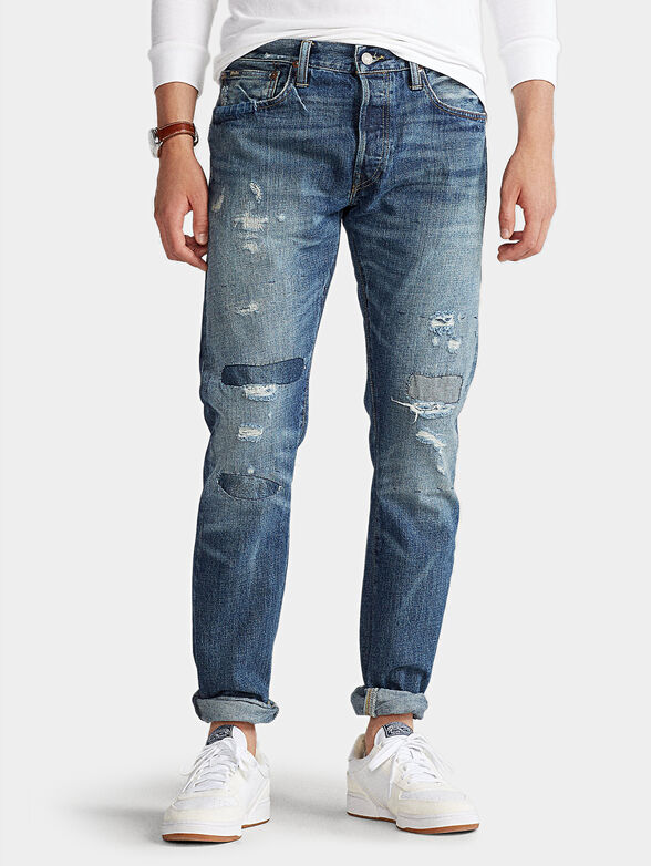 Jeans with worn-out effect - 1