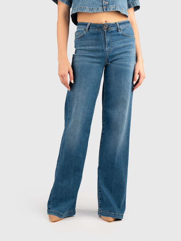 Jeans with wide legs - 0
