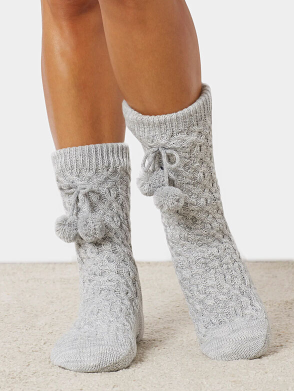 WARM COMFY tassel socks - 1