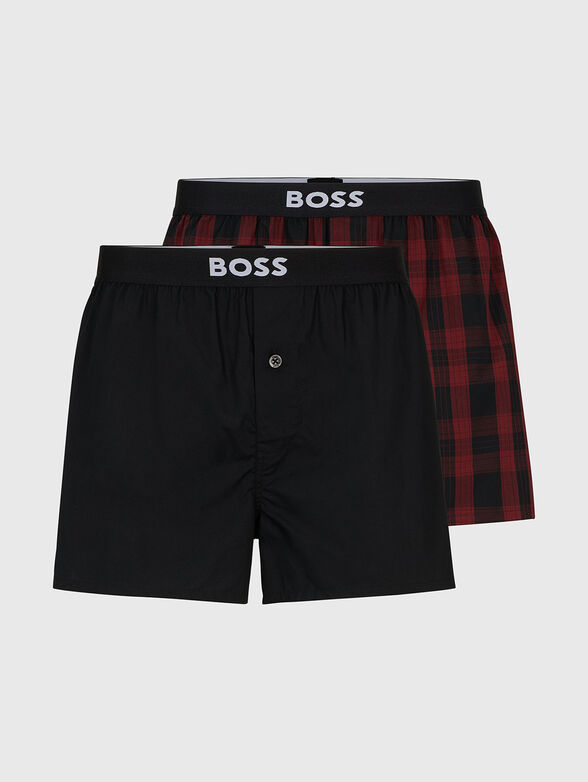 Two-pack boxers with logo waistbands - 1