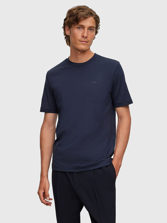 Beige cotton T-shirt - 1