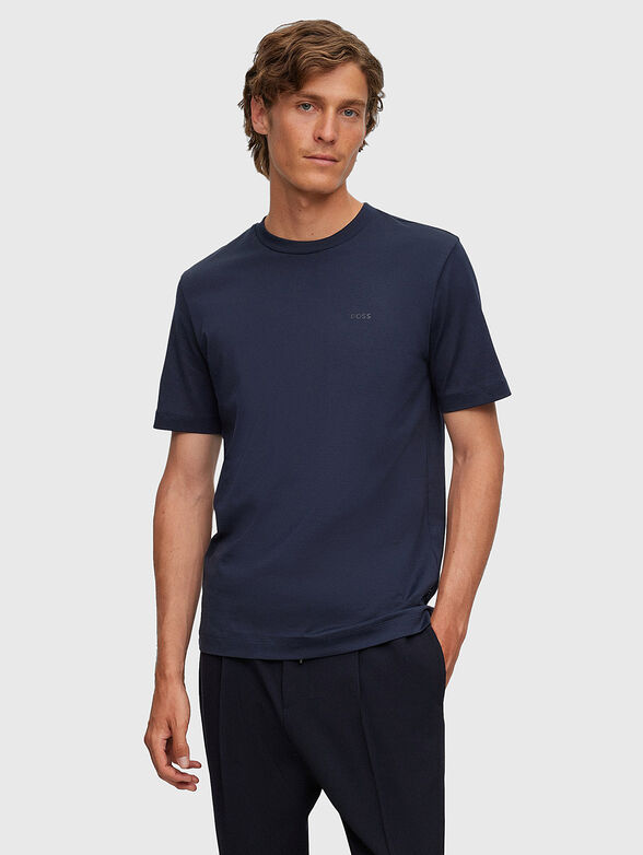 Beige cotton T-shirt - 1