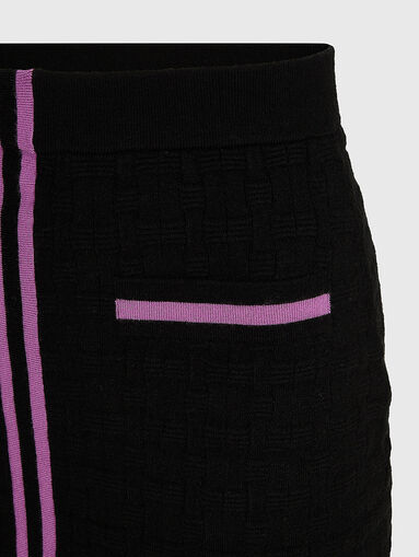 Knitted skirt with contrast details - 3