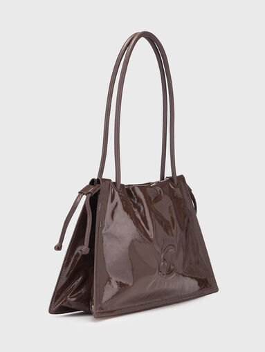 Leather bag with logo detail - 3