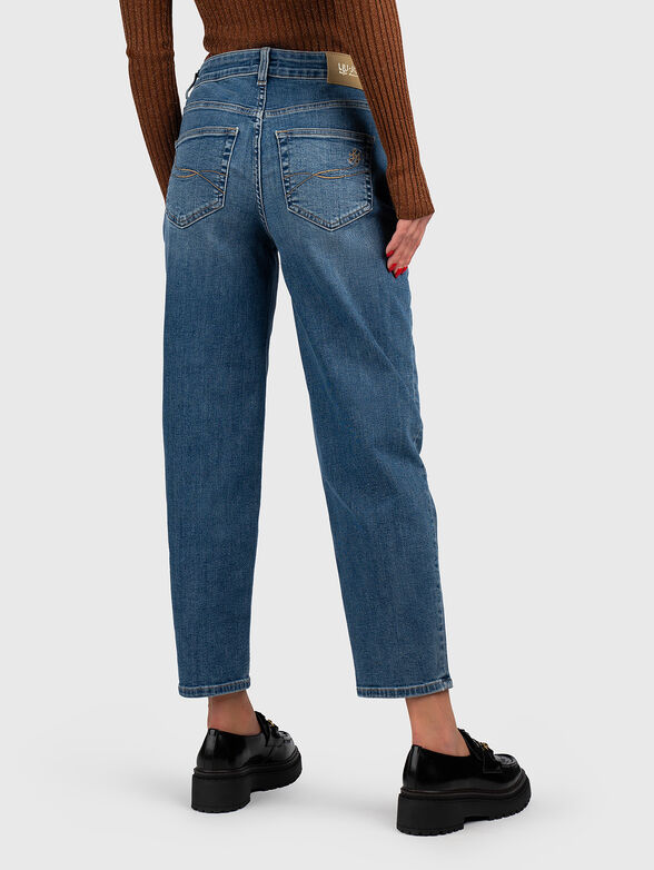 Black jeans with embroidered logo - 2