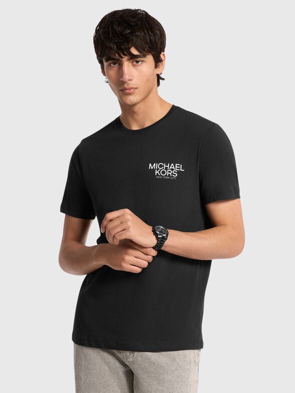 Cotton T-shirt with a statement print on the back - 1