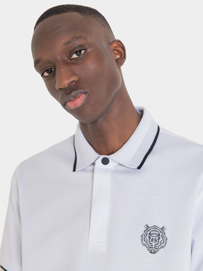 Black polo-shirt with animal print - 3