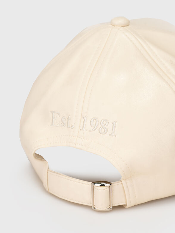 EDITH black faux leather cap  - 3