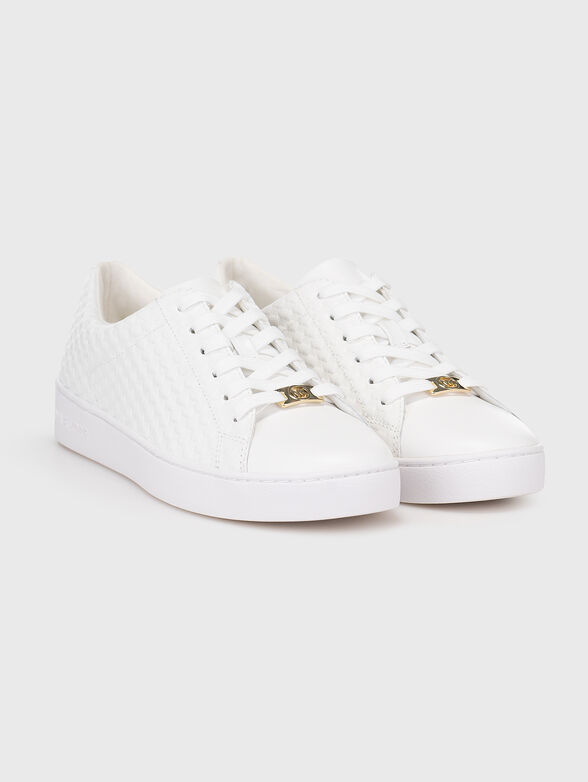 White leather sports shoes - 2