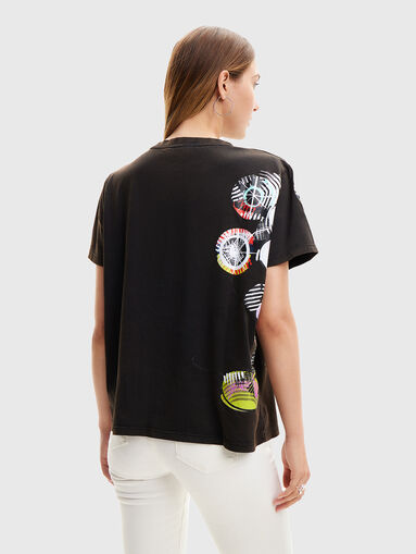 Cotton T-shirt with print  - 3