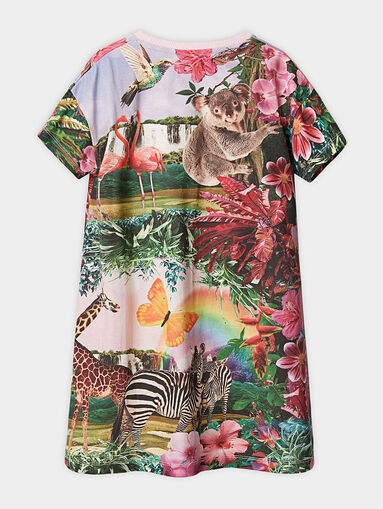 ANA dress with tropical print - 3