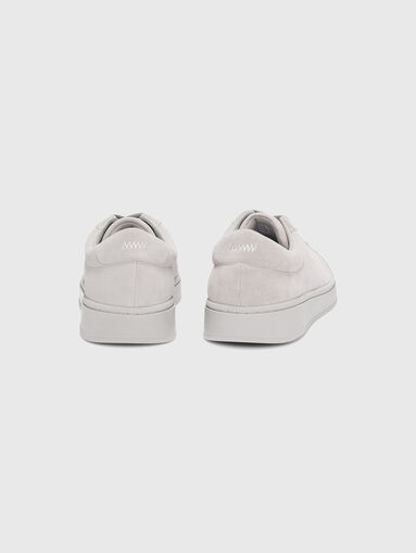 Suede sports shoes with logo - 4