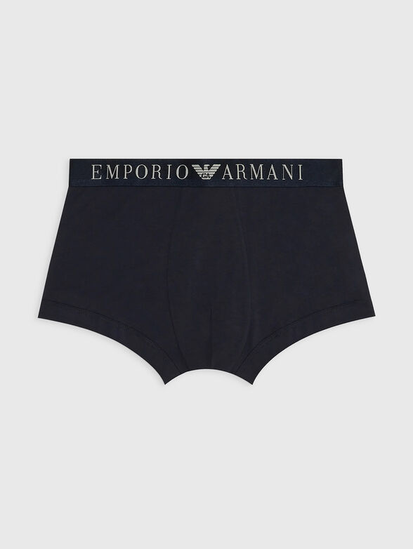 Dark blue boxers with logo accent - 3