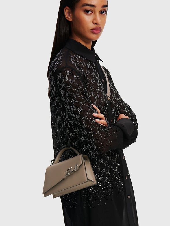 K/SIGNATURE leather crossbody bag - 2