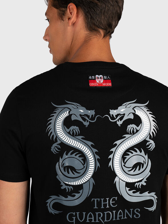 TS049 cotton T-shirt with prints - 4