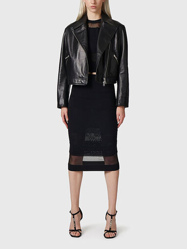 Knit top with transparent details - 5