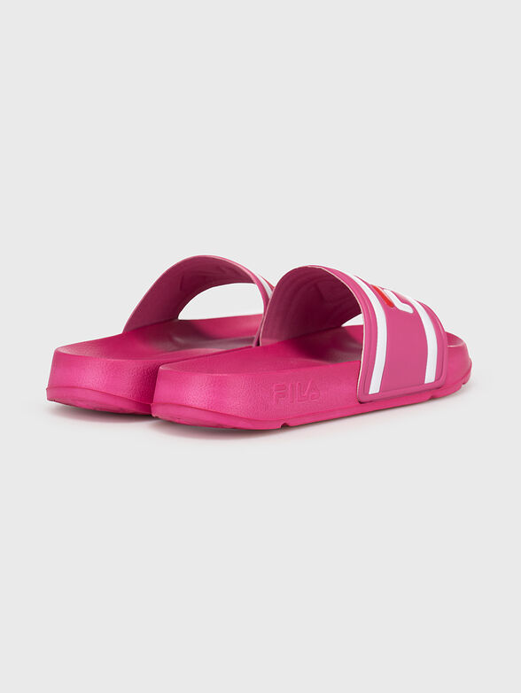 MORRO BAY Black slippers with logo - 3