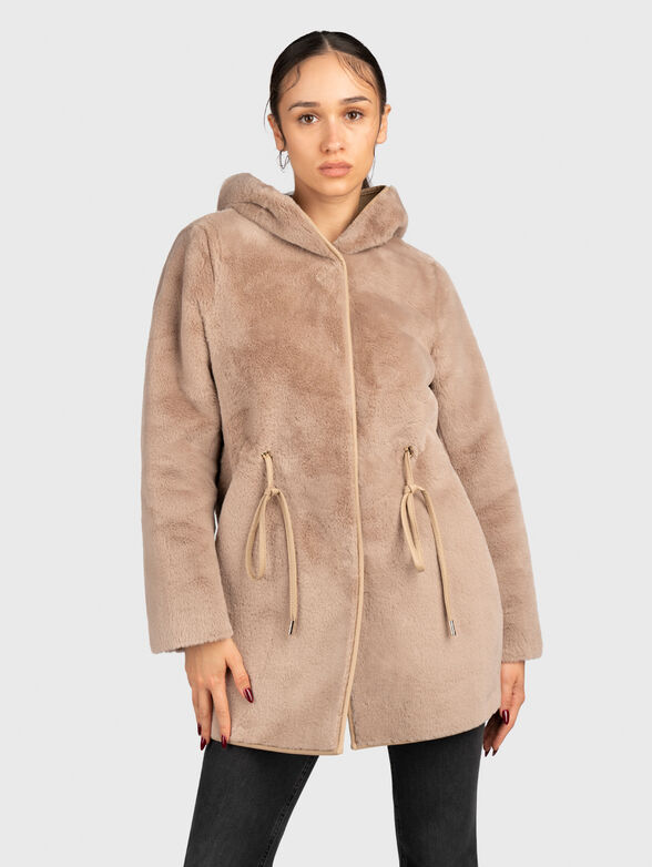 Reversible hooded coat  - 1