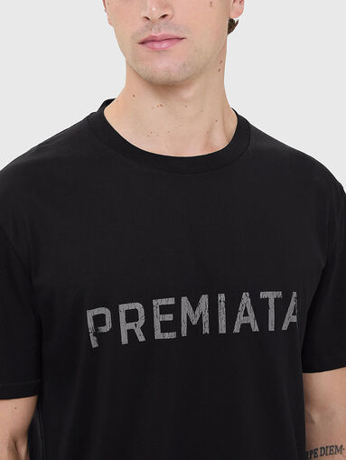 Cotton T-shirt with logo print - 5