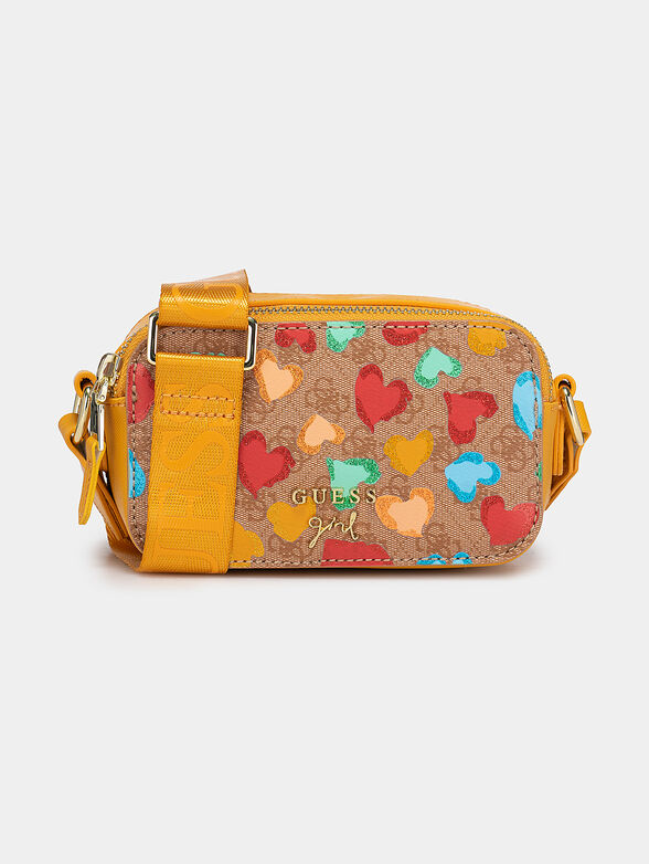 ELIANA crossbody bag with heart print - 1