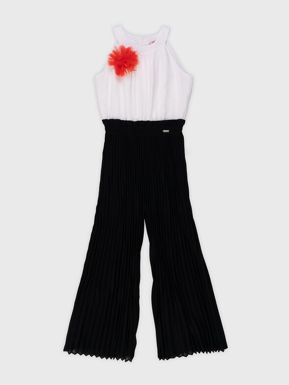 Jumpsuit with floral brooch  - 1