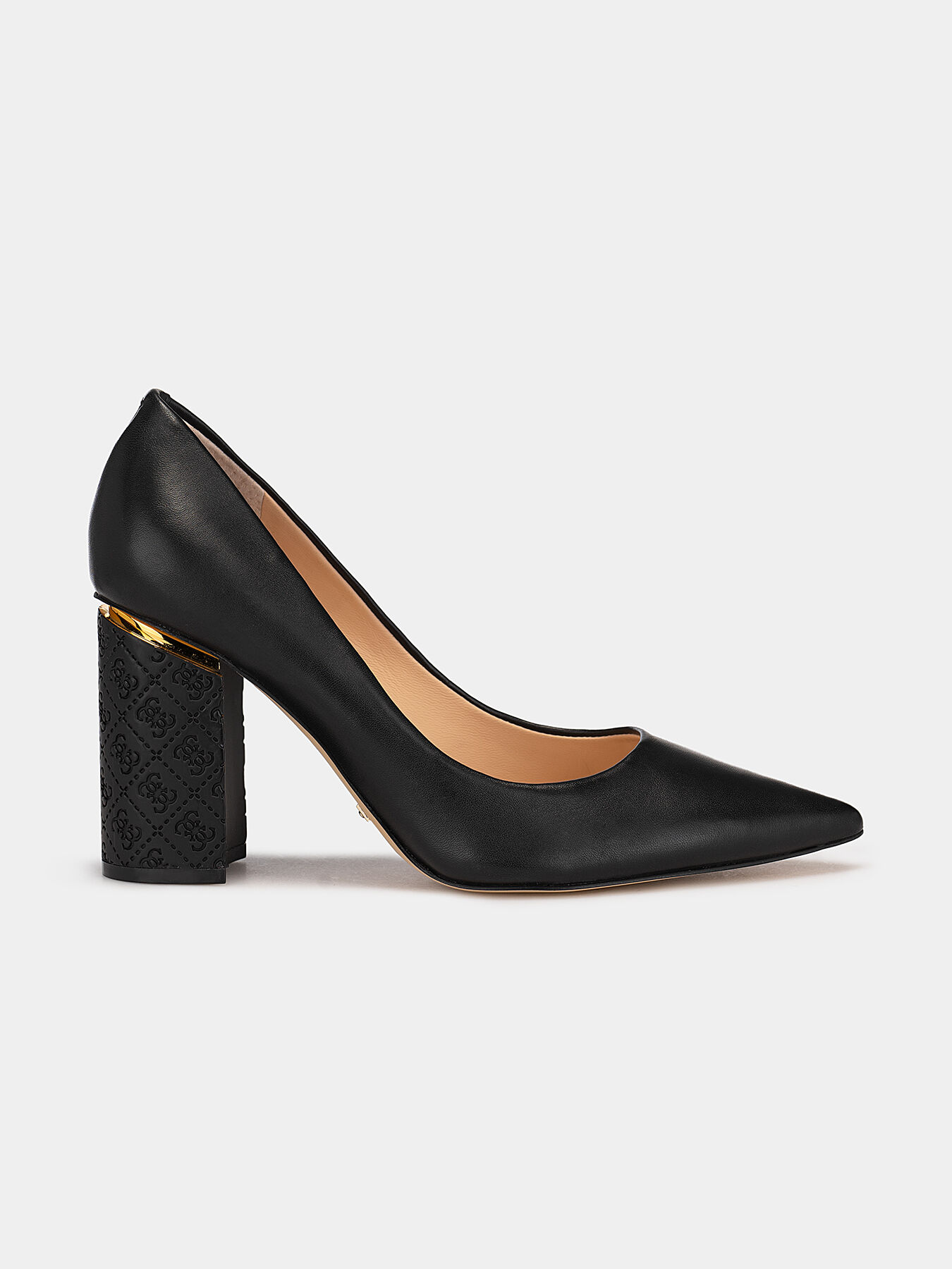 Guess black leather shoes new arrivals
