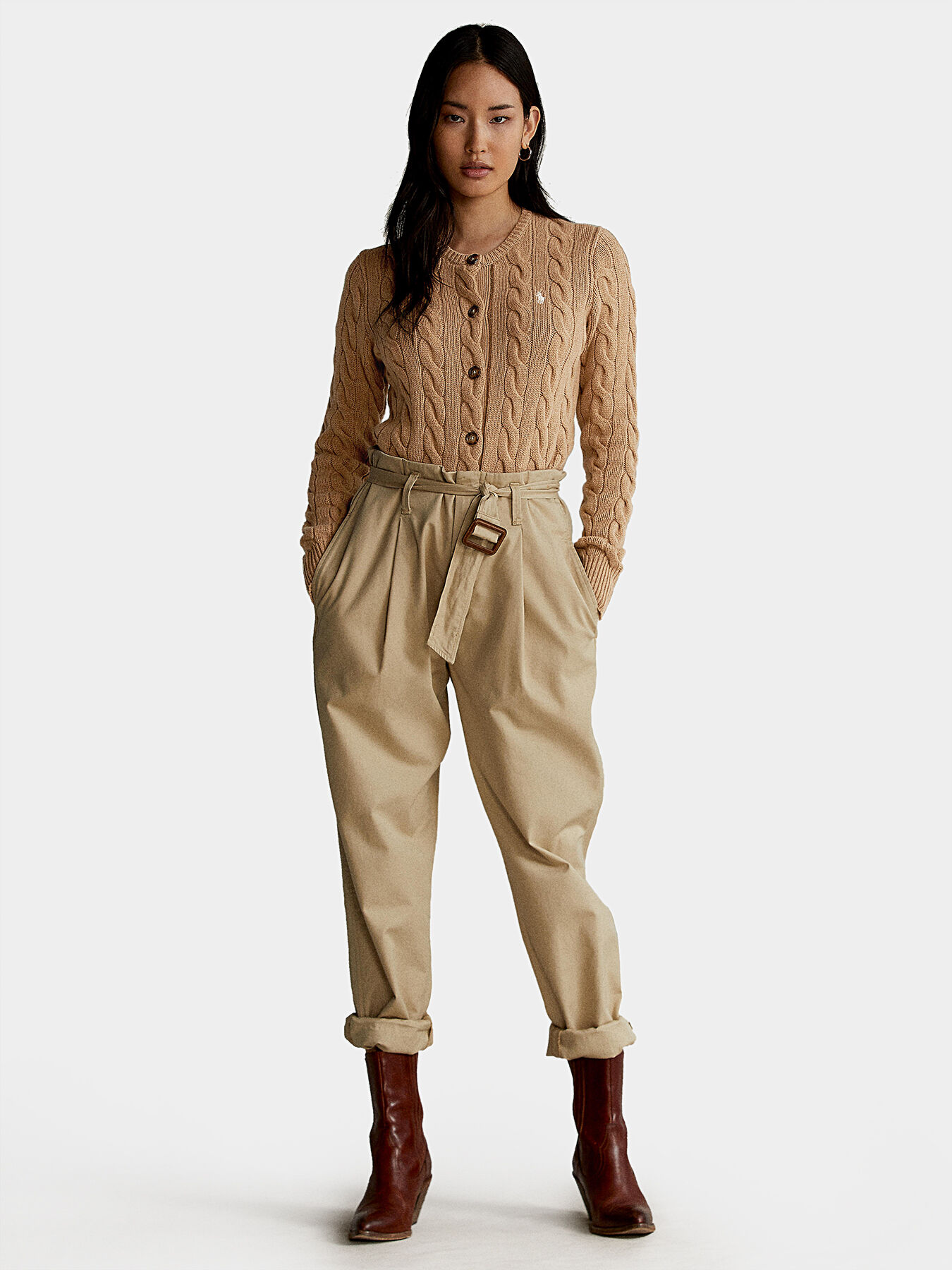 Cardigan with embroidered Pony logo brand POLO RALPH LAUREN