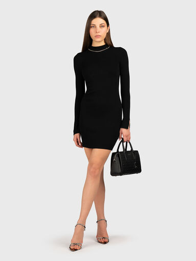 SONELY mini dress with long sleeves and accent logo - 4