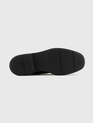 Leather boots with logo detail - 4