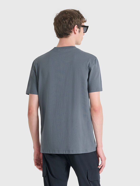 Black cotton T-shirt - 2