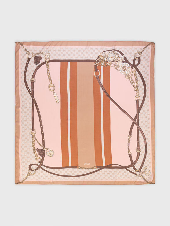 Square scarf with print - 2