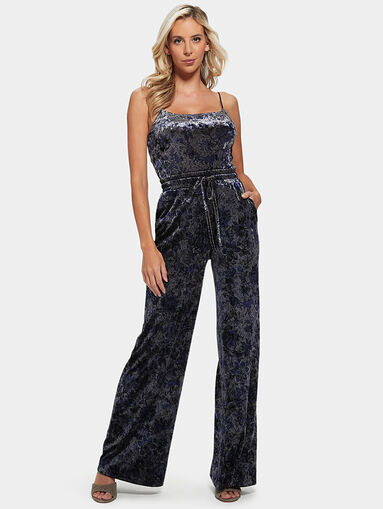JADE velvet trousers with wide legs - 5