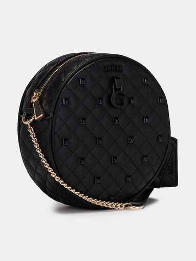 RUE ROSE black round crossbody bag with studs - 4