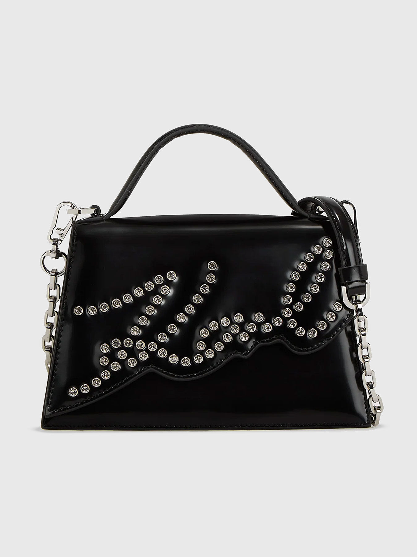 K/SIGNATURE small studded crossbody bag brand Karl Lagerfeld