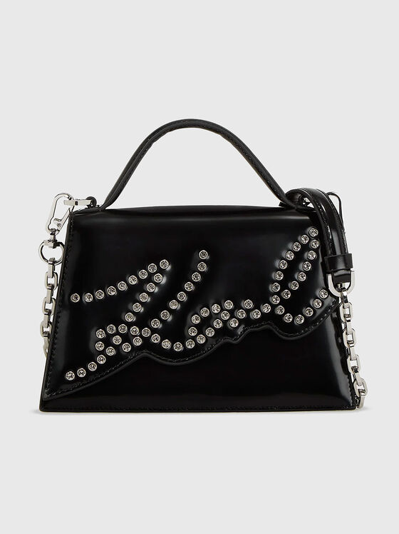 Кожена кросбоди чанта K/SIGNATURE с капси - 1