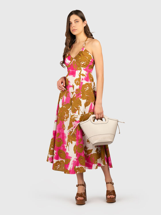 Midi dress with floral print - 1