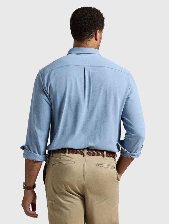 Shirt with long sleeves and embroidered logo - 3