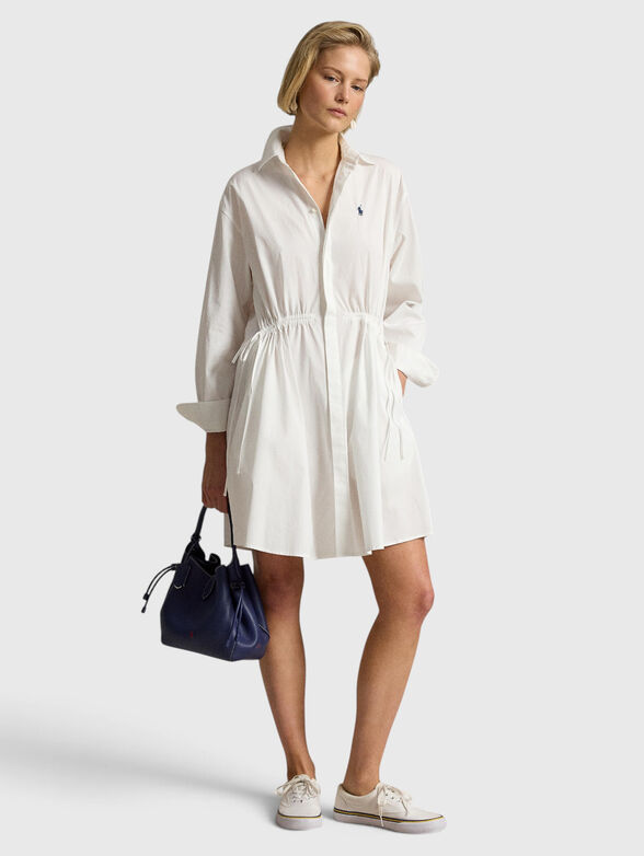 Cotton shirt-style dress - 4