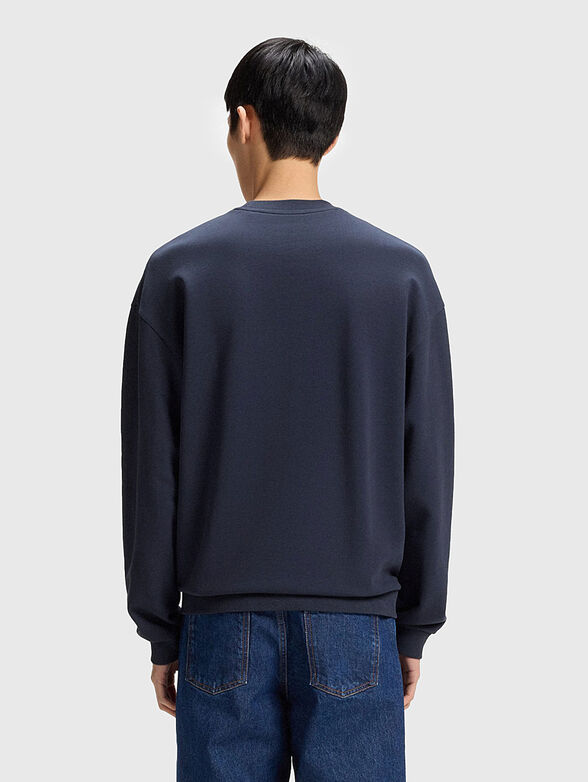 Cotton sweatshirt with logo print - 3