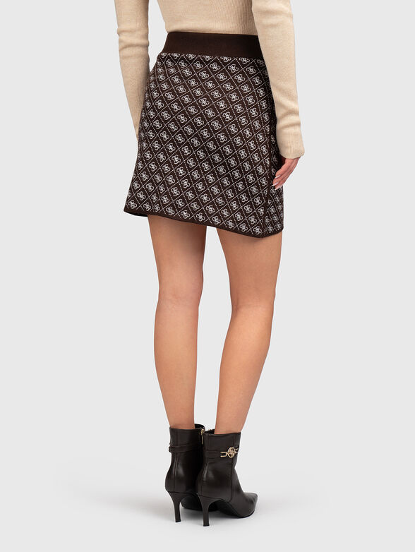 Mini skirt with monogram logo - 2