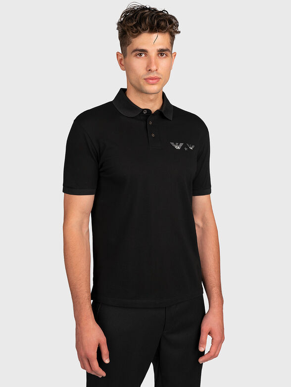 Black polo-shirt - 1