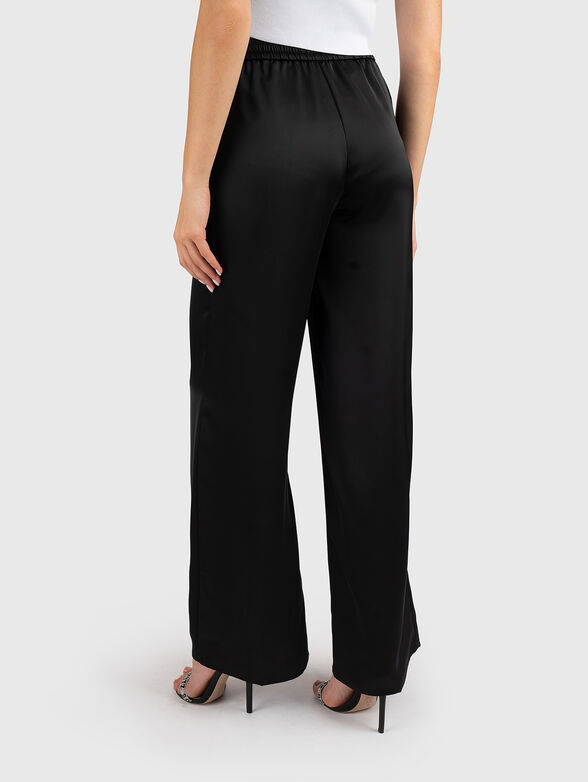Straight-leg satin pants - 2