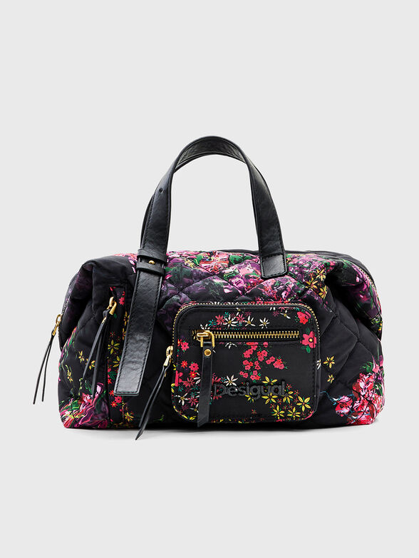 Big handbag with floral motif - 1