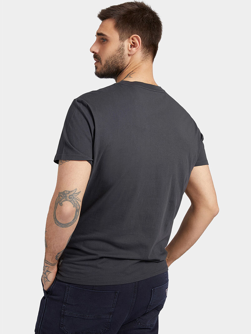 T-shirt with logo embroidery and animal details - 3