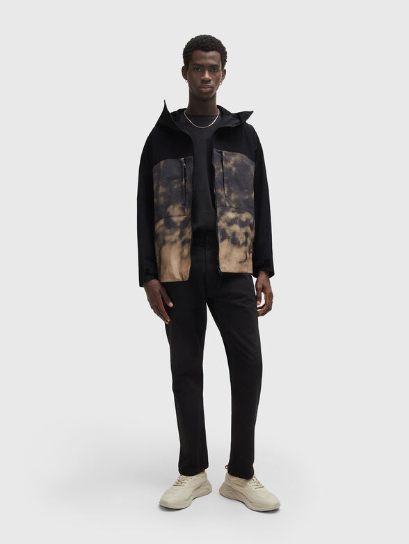 BOX jacket with hood and accent print - 2