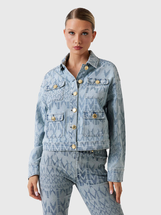 Дънково яке SARAH с акцентни копчета - 1