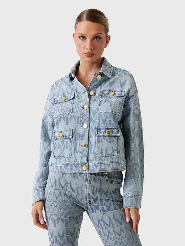 SARAH denim jacket with accent buttons - 1