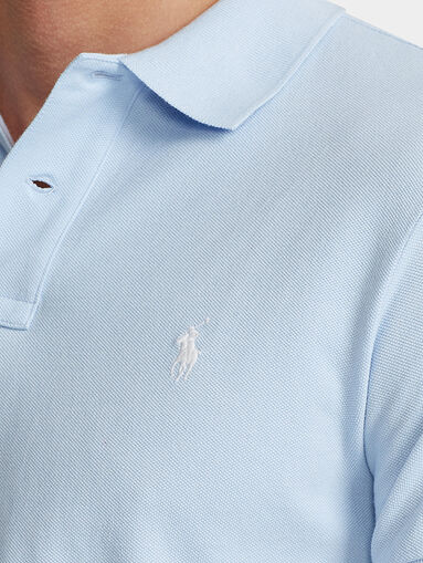 Polo shirt in light blue colour - 4