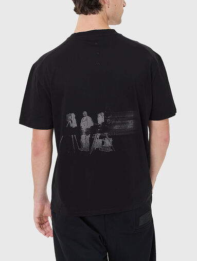 Cotton T-shirt with logo print - 3