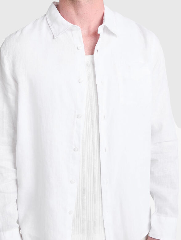 Long sleeved linen shirt - 4